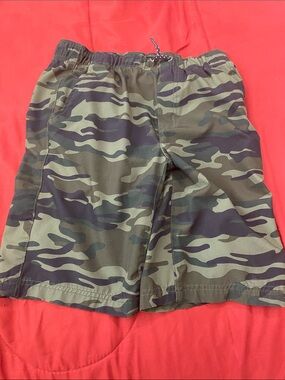 Sonoma Men's Camouflage Athletic Shorts - Olive Green & Black